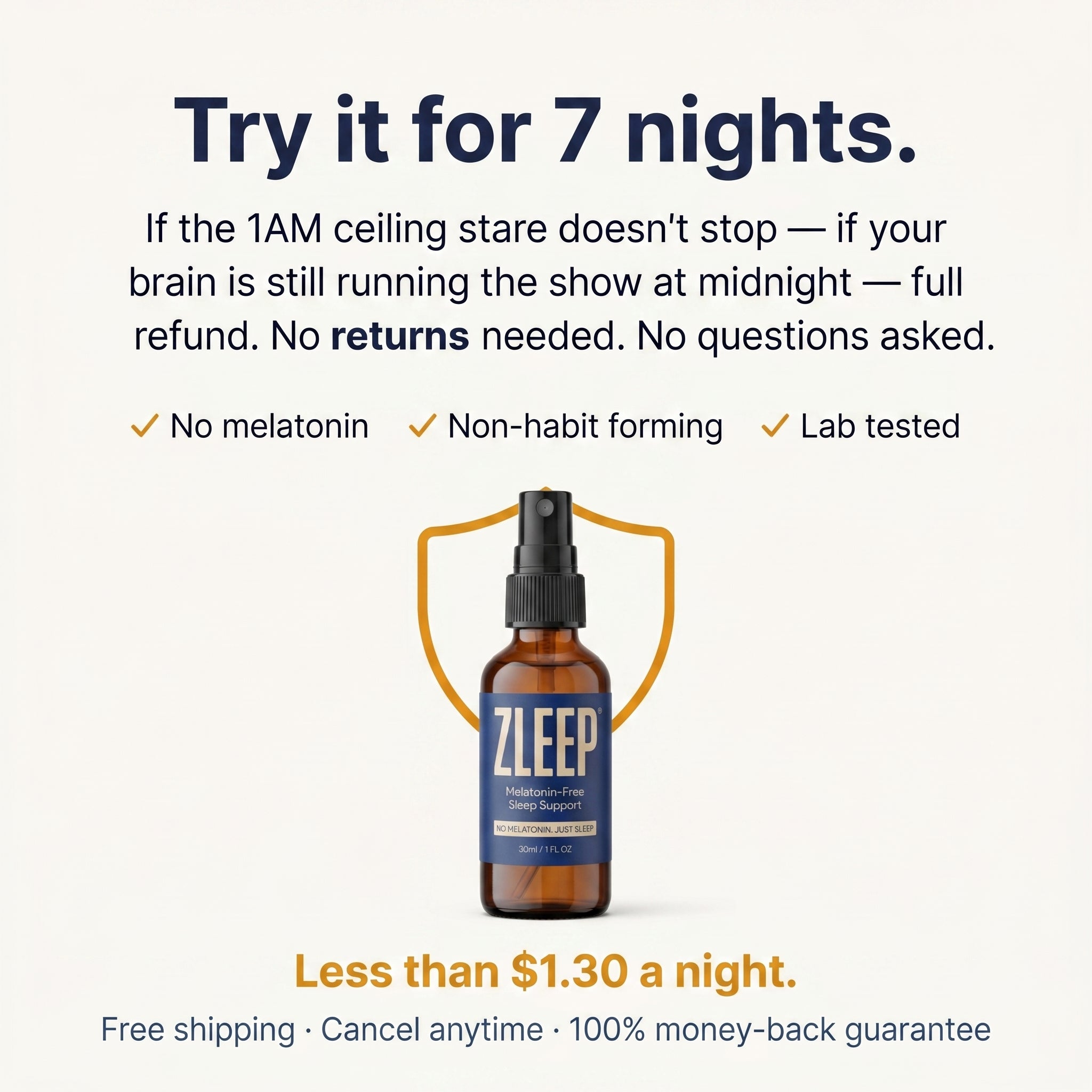 ZLEEP Melatonin-Free Sleep Spray