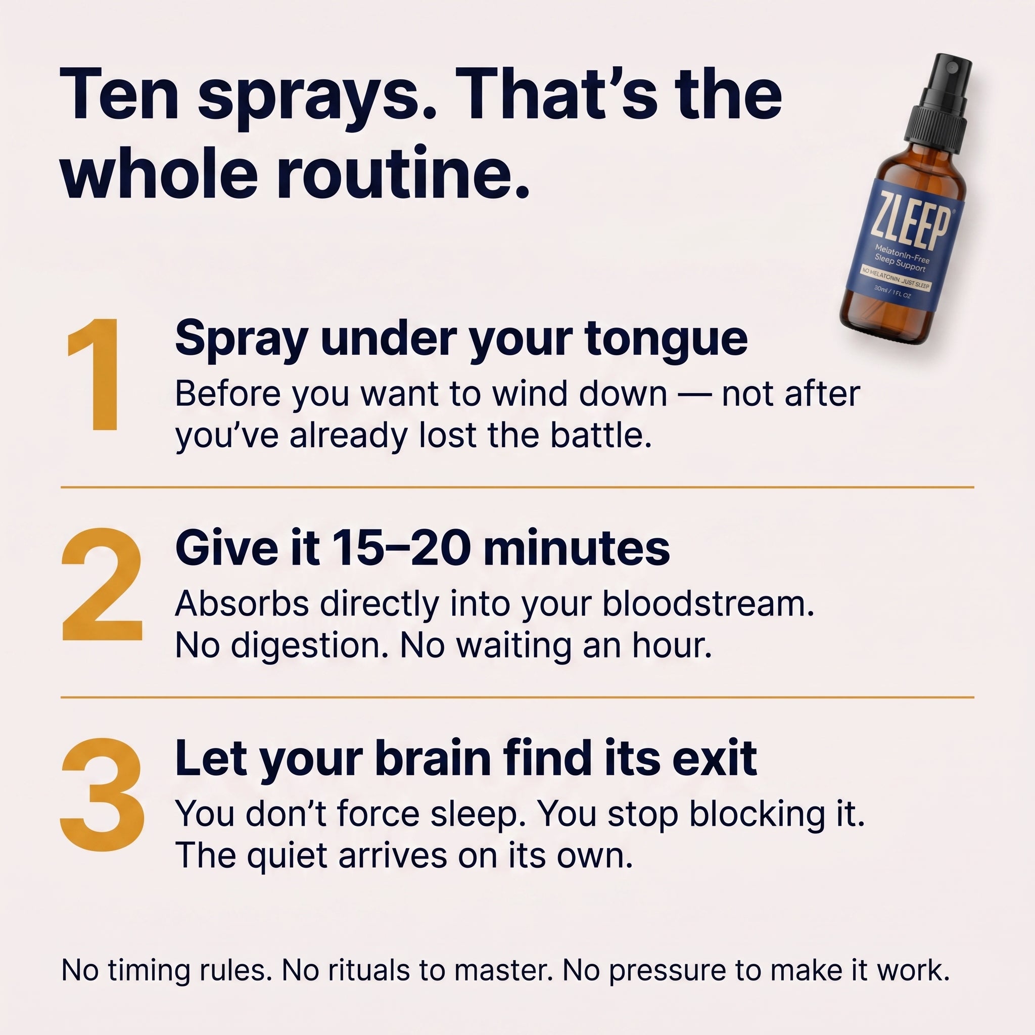 ZLEEP Melatonin-Free Sleep Spray