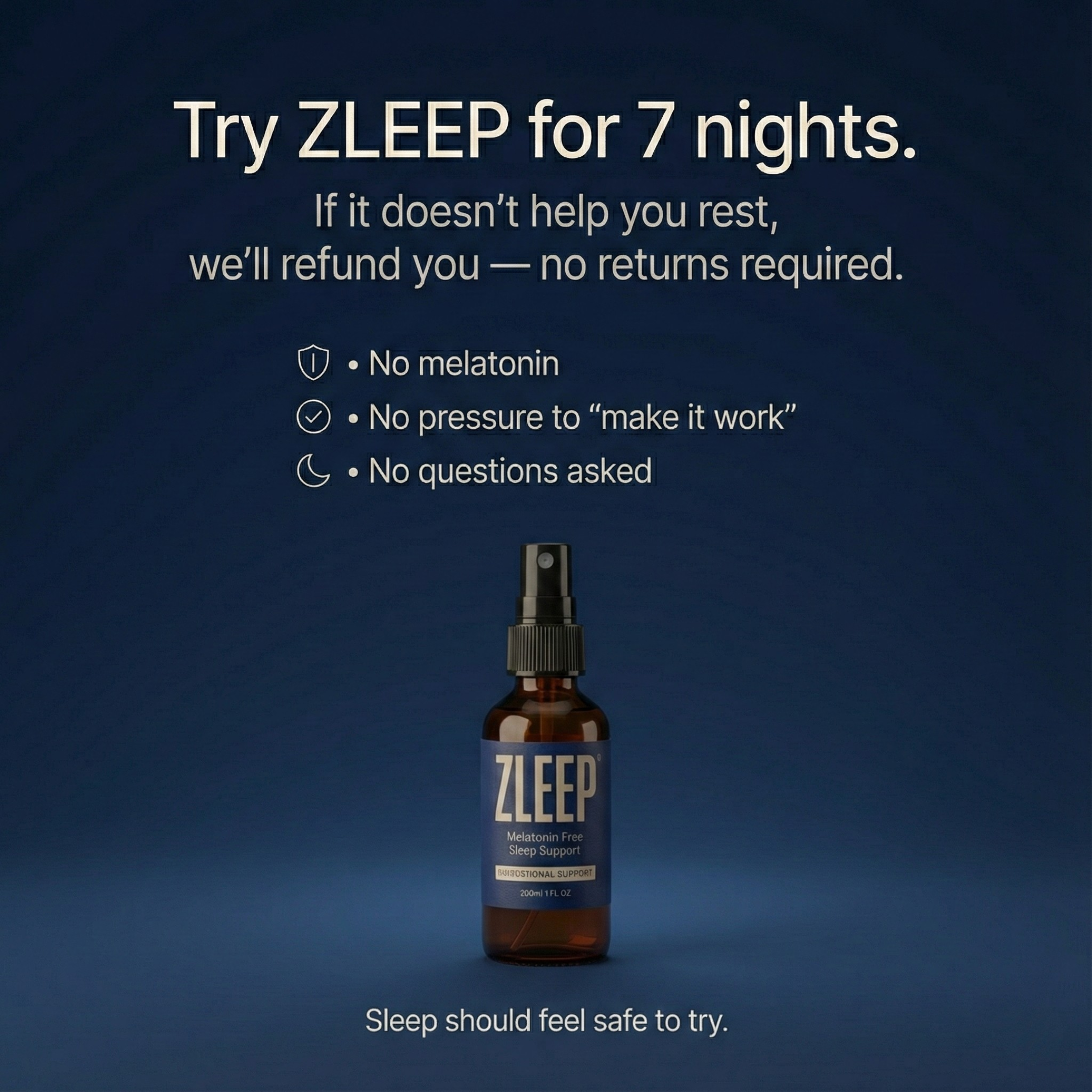 ZLEEP Melatonin-Free Sleep Spray